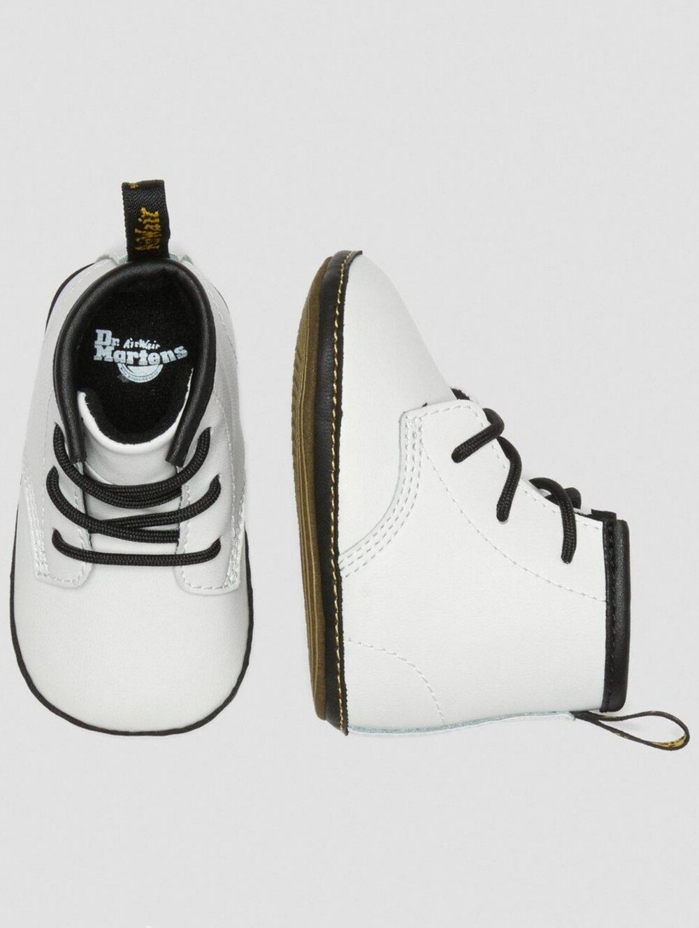 DR. MARTENS | Newborn 1460 Auburn Leather Booties
